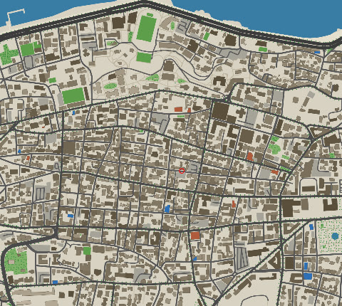 Top-down map of Hamra