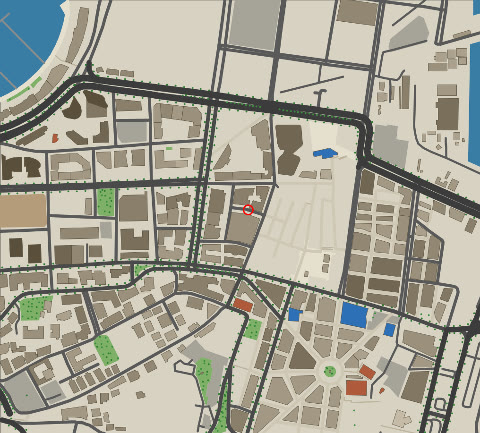 Top-down map of Beirut Souks